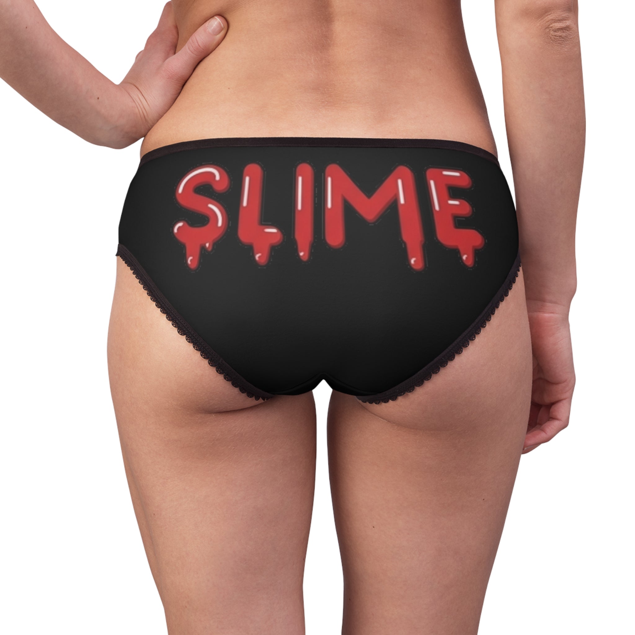 The Slime Shop Women's Briefs — Black / Green Slimeman Gzzz