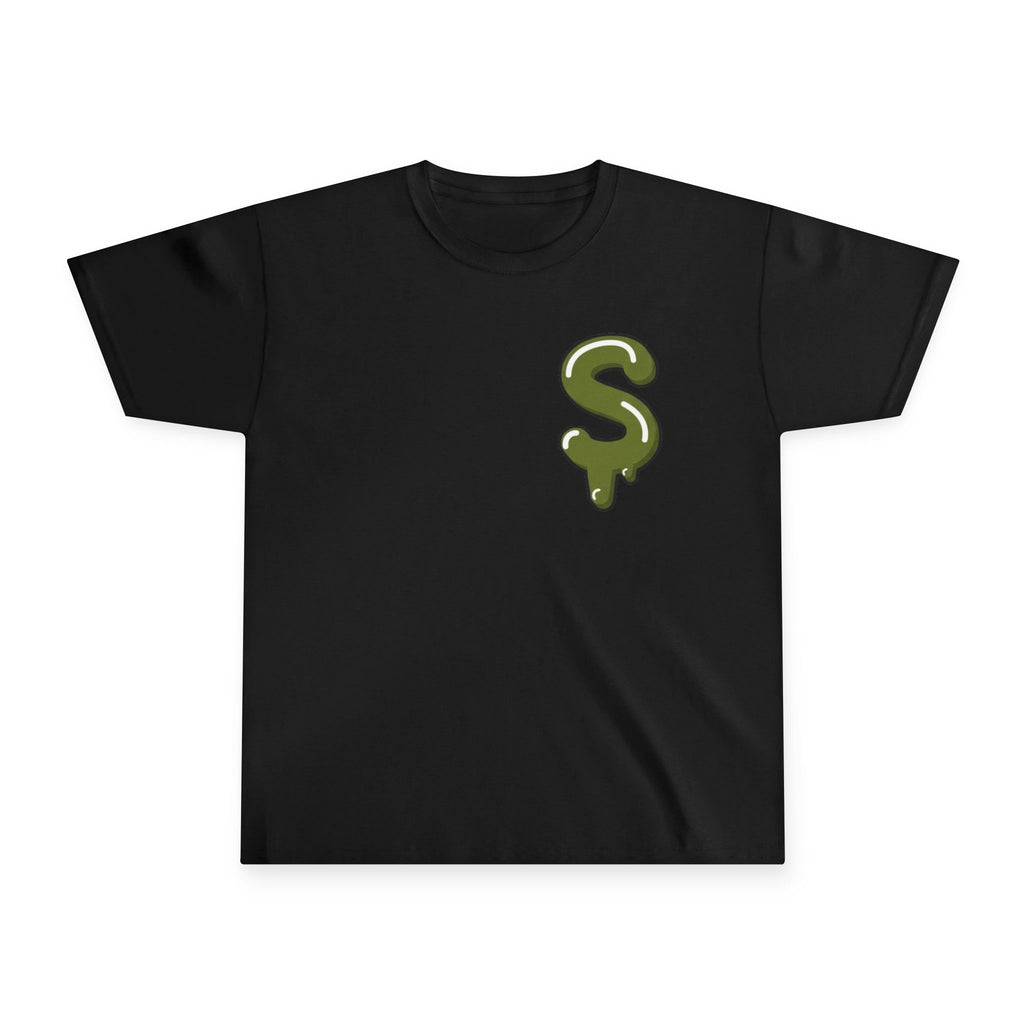 The Slime Shop Youth Tee — Navy / Army Green Slime Sircle