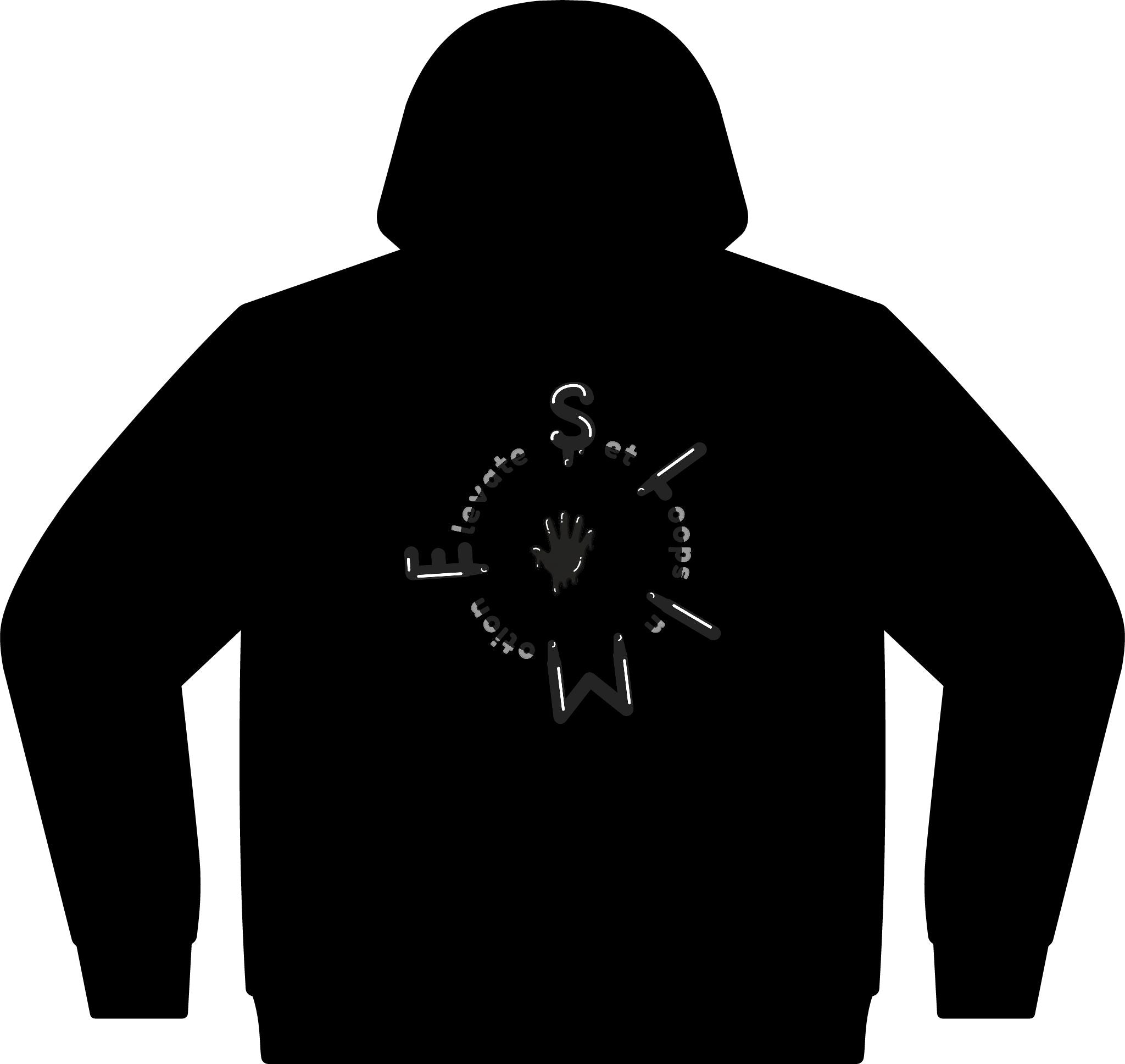 The Slime Shop Unisex ReFlex Fleece Hoodie Sweatshirt — Black / Green Slimeman Gzzz