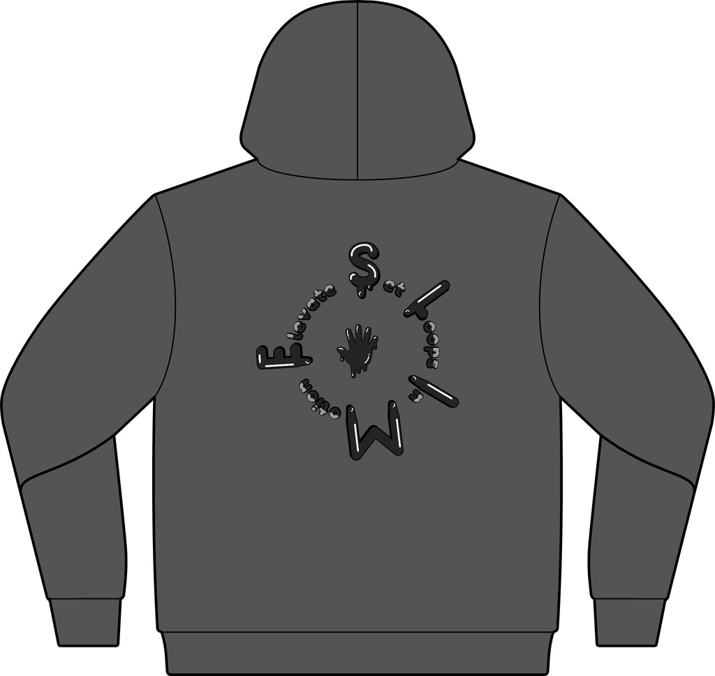 The Slime Shop Unisex ReFlex Fleece Hoodie Sweatshirt — Black / Green Slimeman Gzzz
