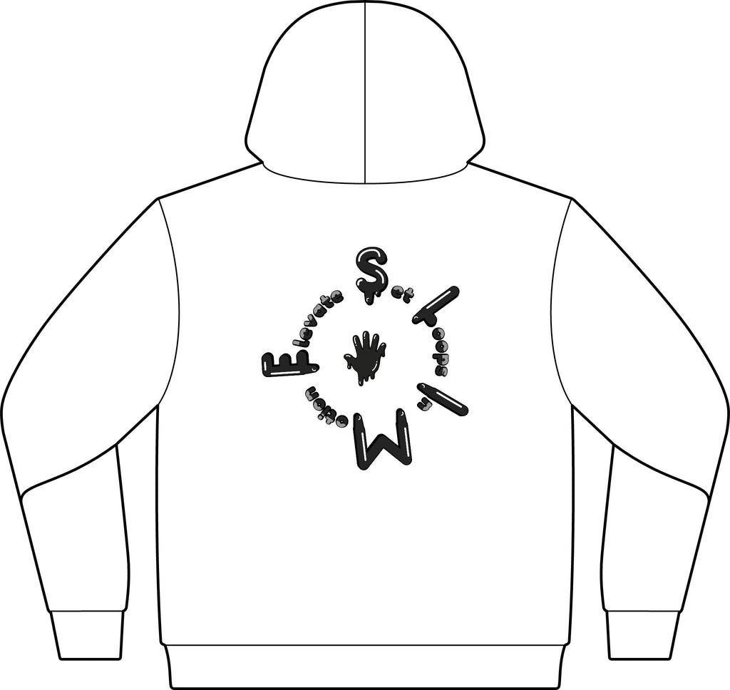 The Slime Shop Unisex ReFlex Fleece Hoodie Sweatshirt — Black / Green Slimeman Gzzz
