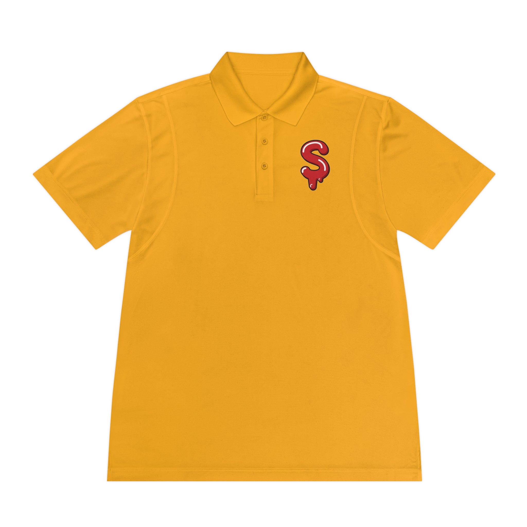 The Slime Shop Sport Polo — Grey / Red Slime Sircle