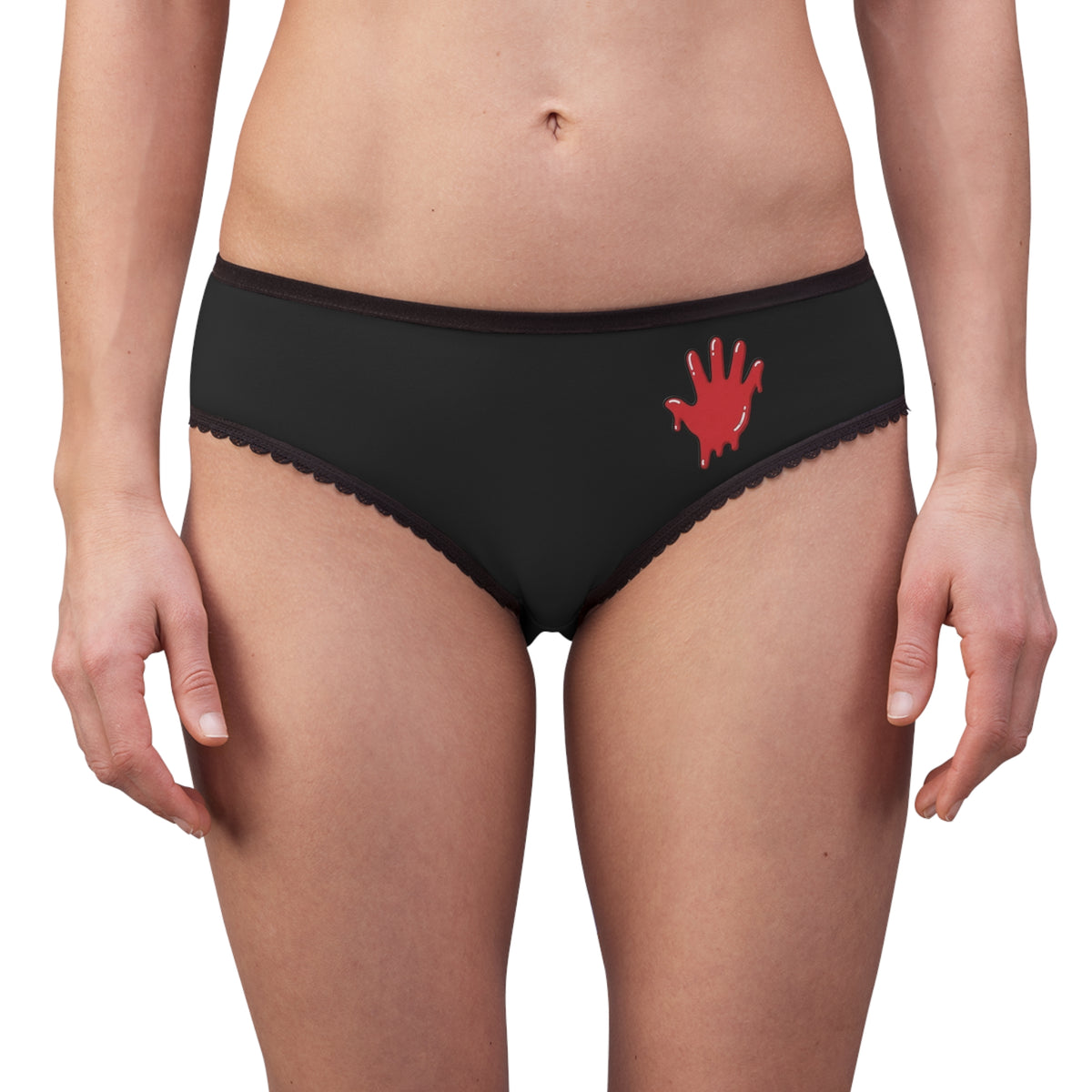 Women's Black/Red Slime In 5 Briefs