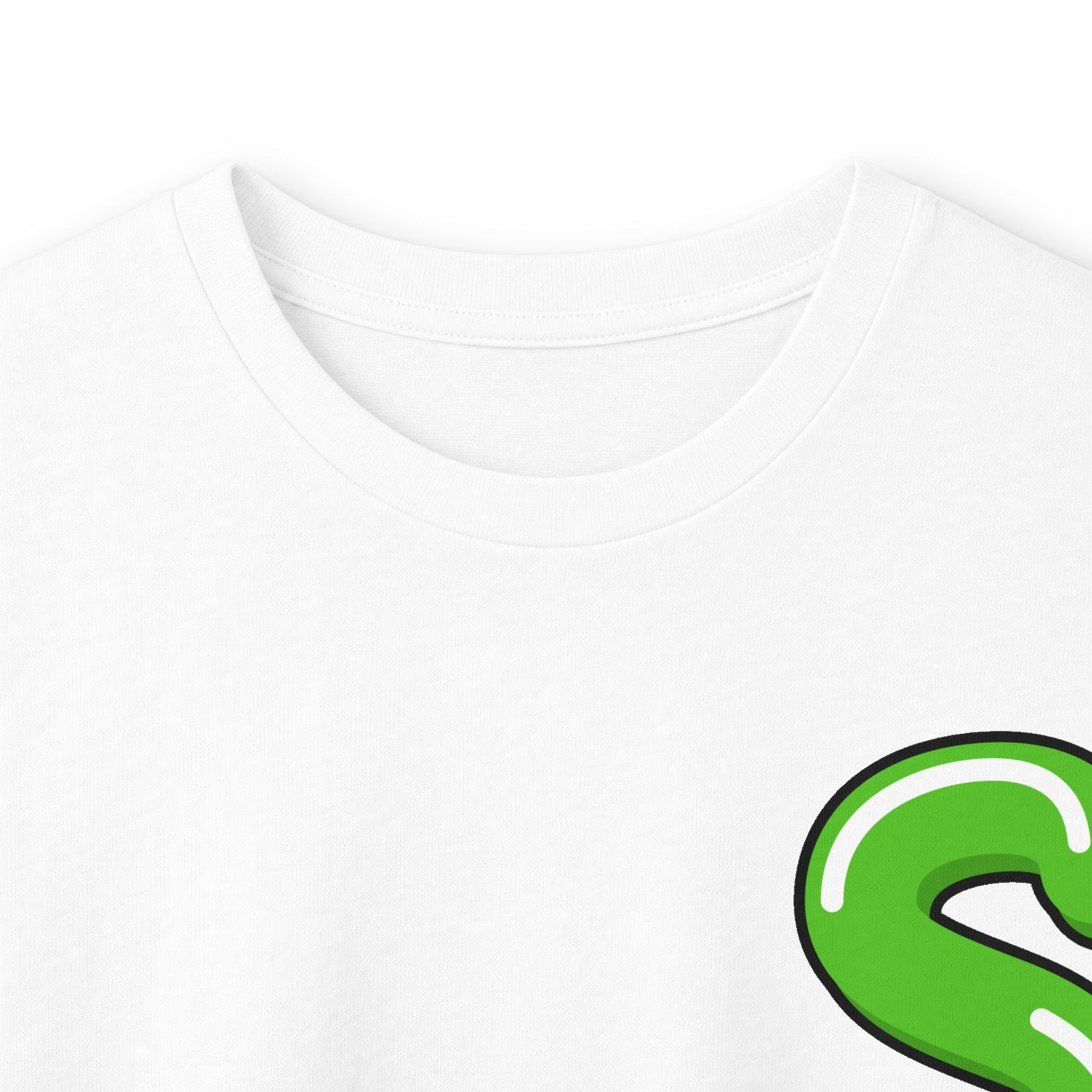 The Slime Shop Ultra Cotton Long-Sleeve Tee — Carolina Blue / Green Slime $