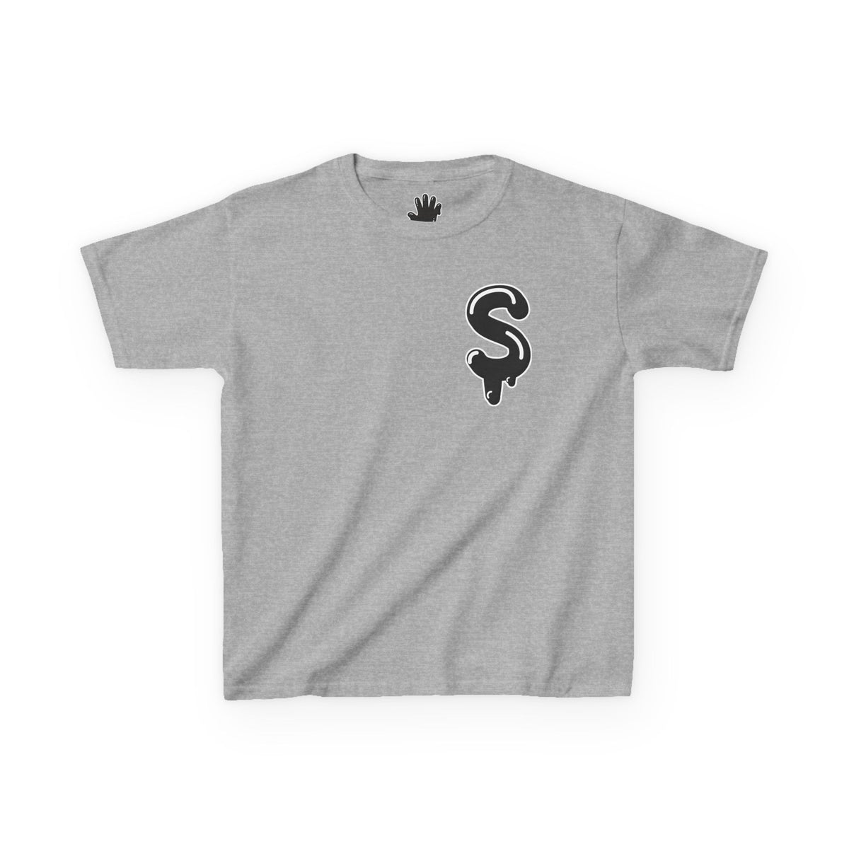 Kids Black/Slime Heavy Cotton™ Tee