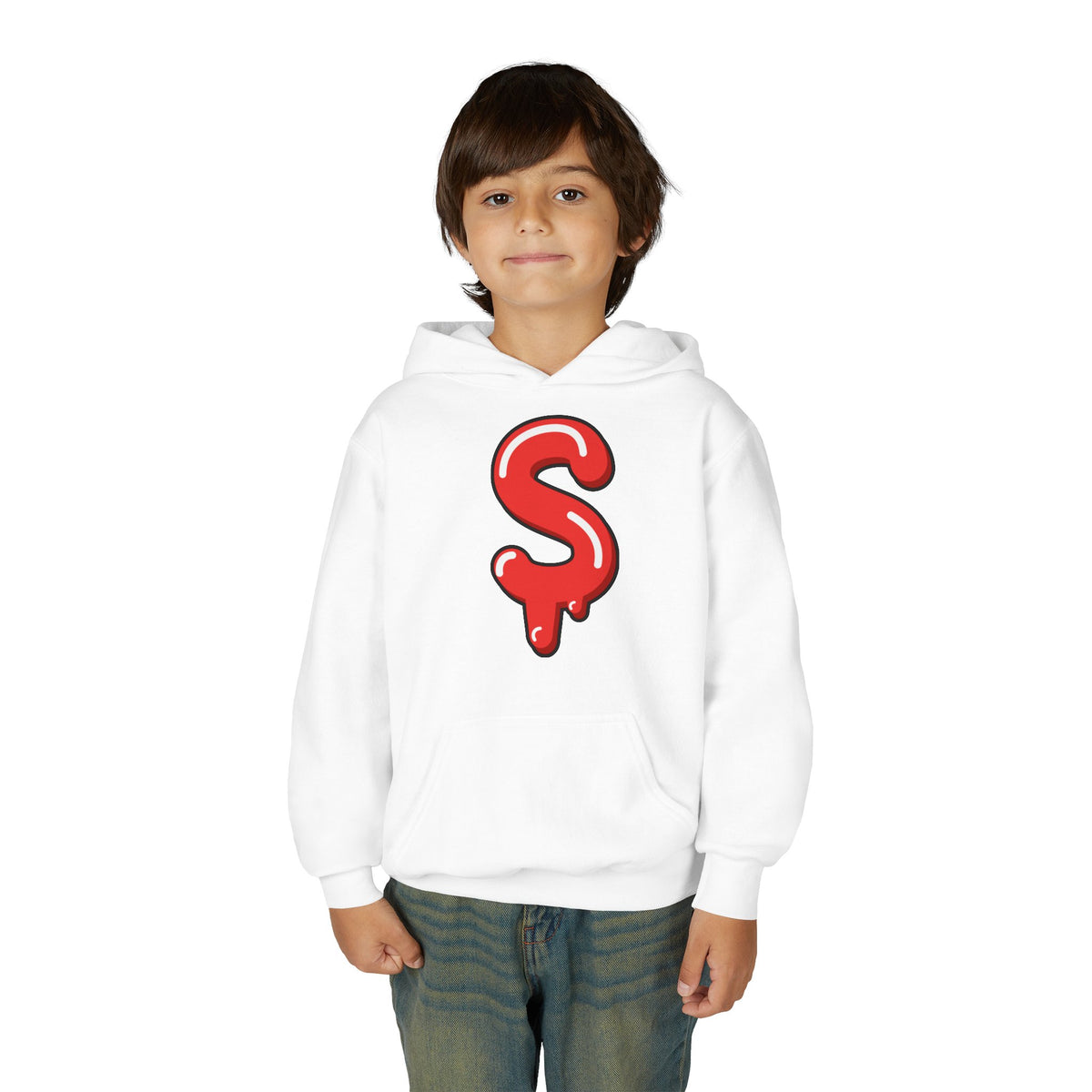 Red Slime Sircle Youth Heavy Blend Hooded Sweatshirt