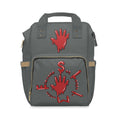 The Slime Shop Diaper Backpack — Gray / Red Slime Sircle