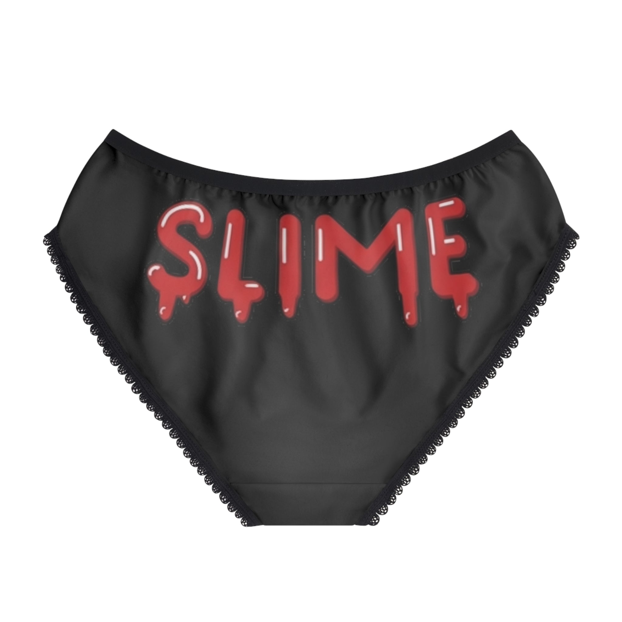 The Slime Shop Women's Briefs — Black / Red Slime In 5