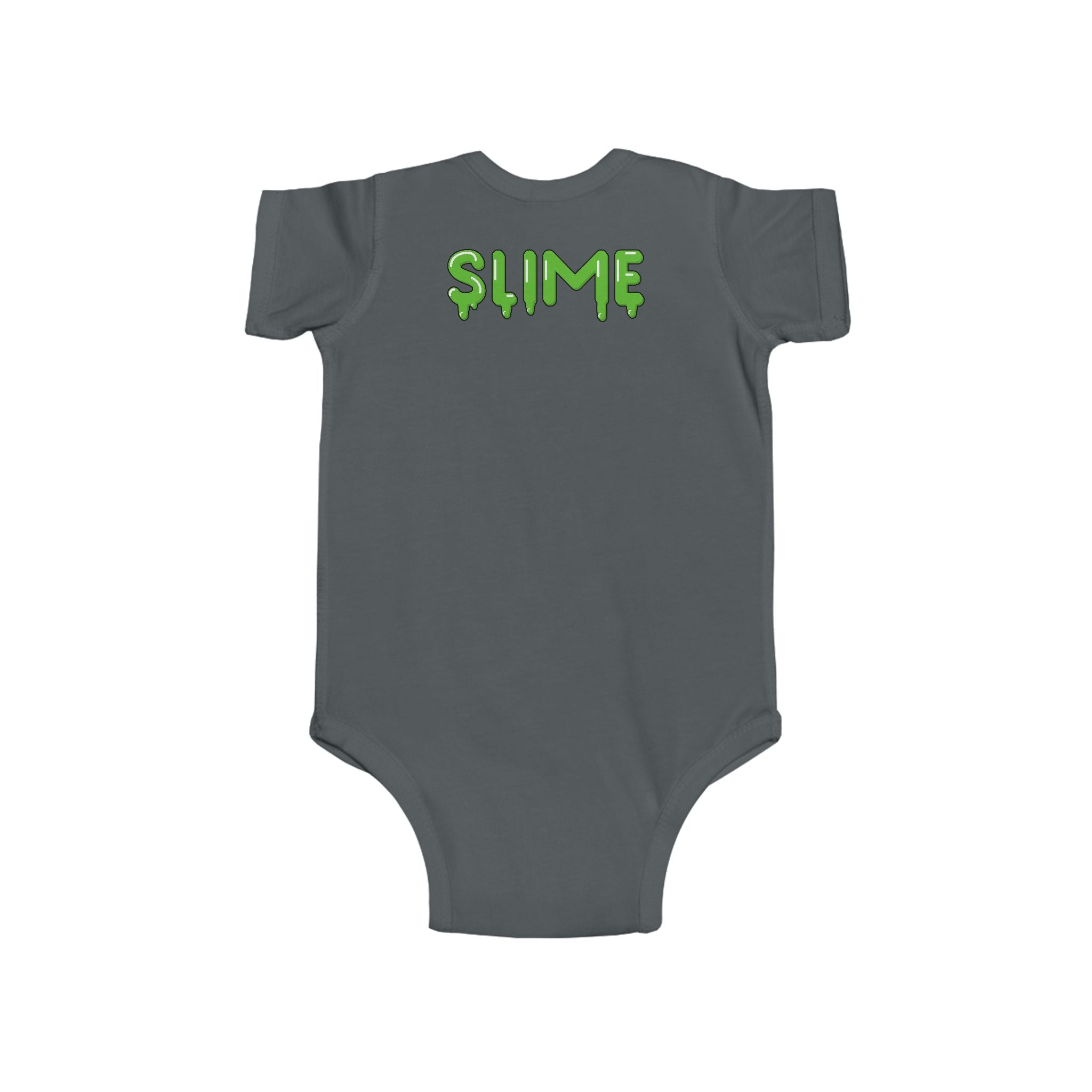The Slime Shop Infant Fine Jersey Bodysuit — Royal Blue / Green Slime In 5