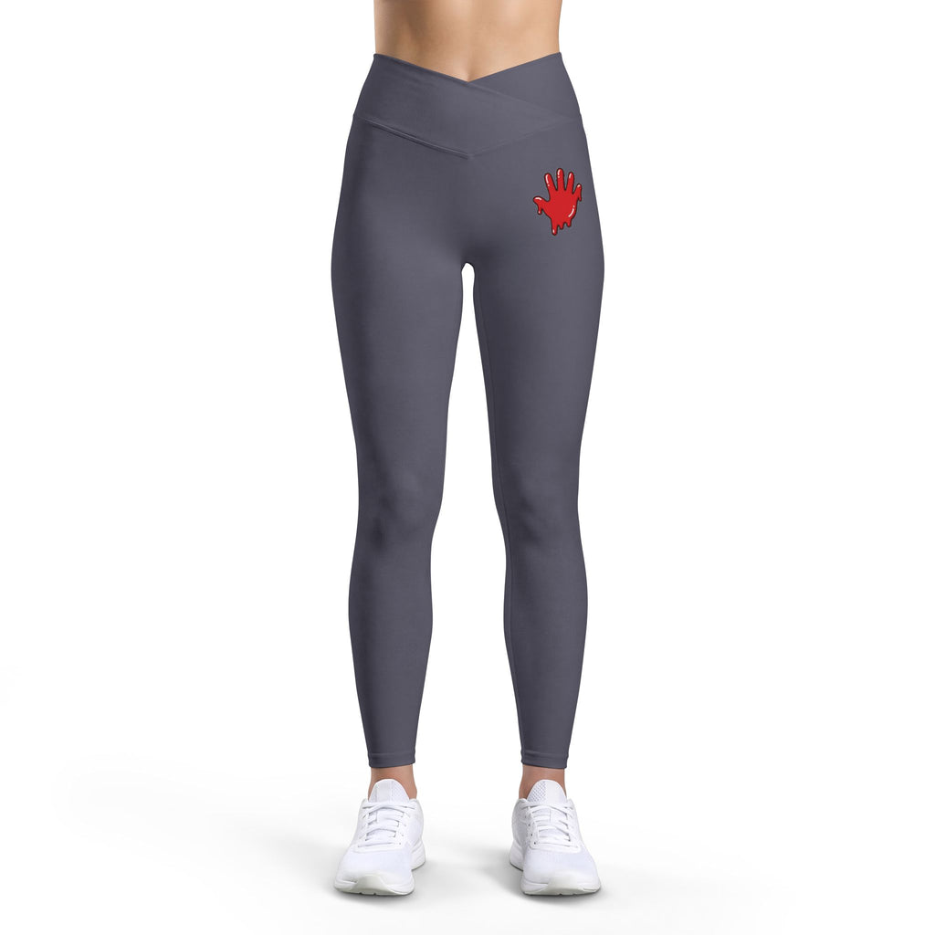 The Slime Shop Women's Luxe Leggings — Black / Red Slime In 5