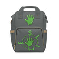 The Slime Shop Diaper Backpack — Gray / Green Slime Sircle