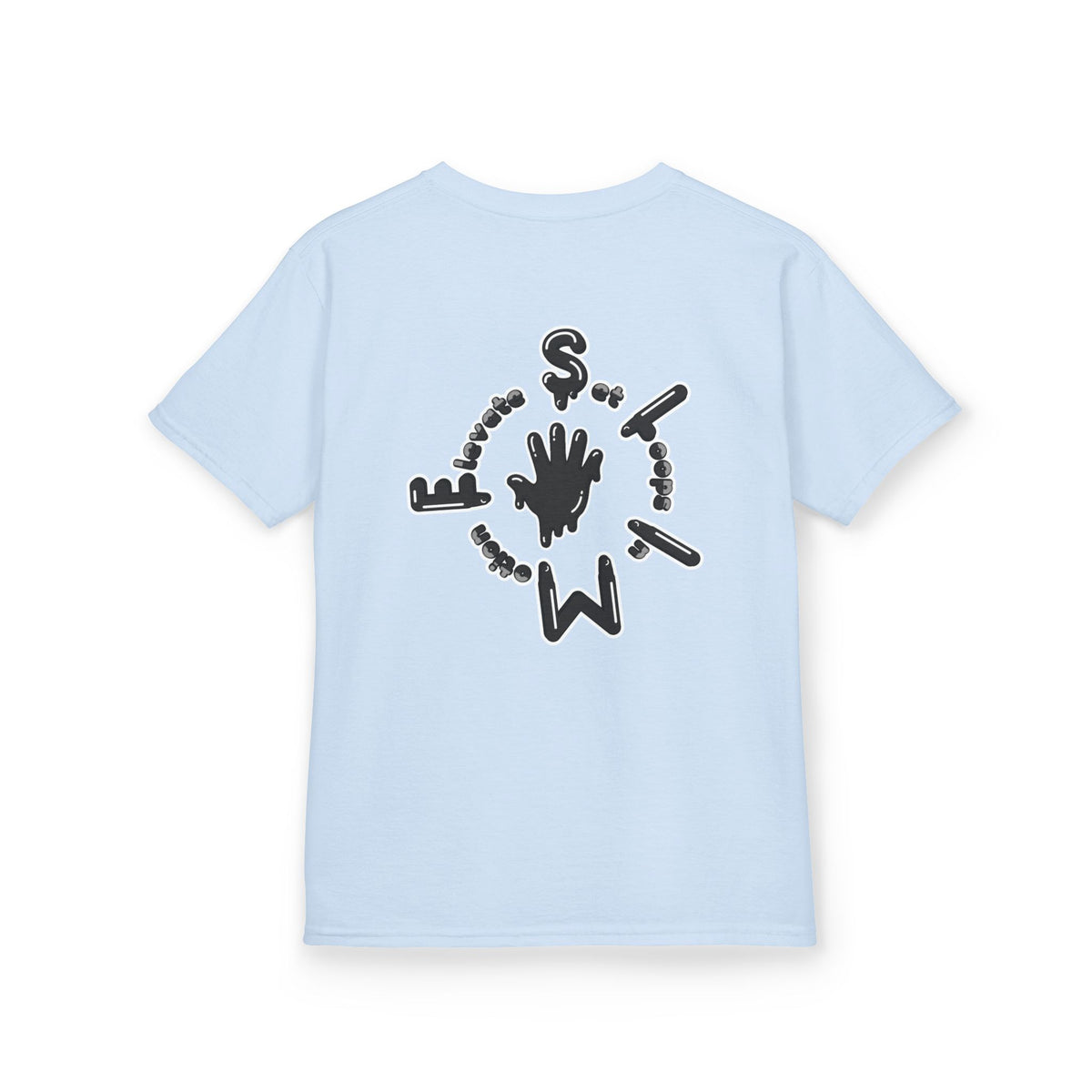 Kids Black/Slime Heavy Cotton™ Tee