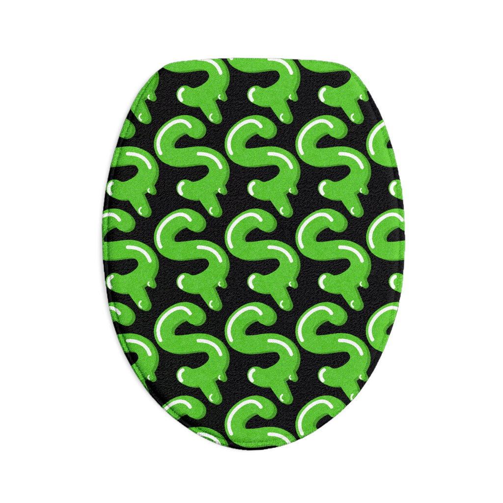 The Slime Shop Bath Mat — Black / Green Slime S (AOP)