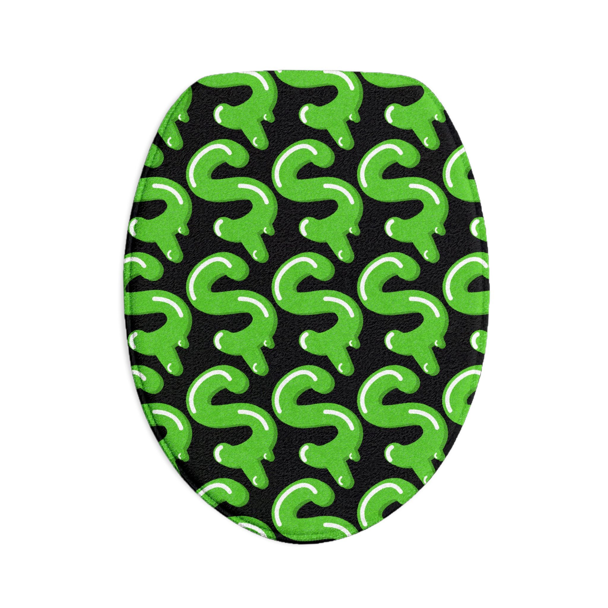 The Slime Shop Bath Mat — Black / Green Slime S (AOP)