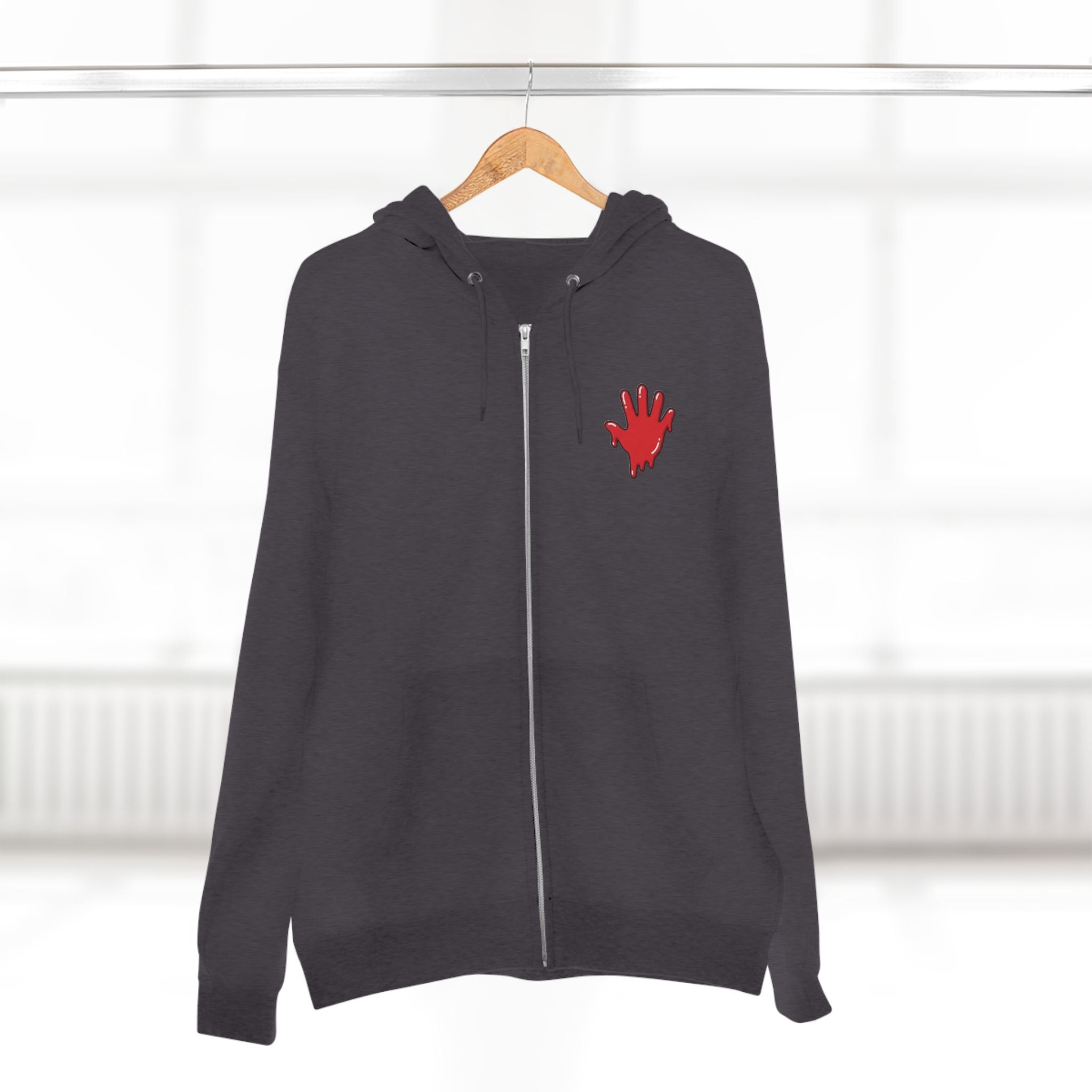 The Slime Shop Zip Hoodie — Heather / Red Slime In 5