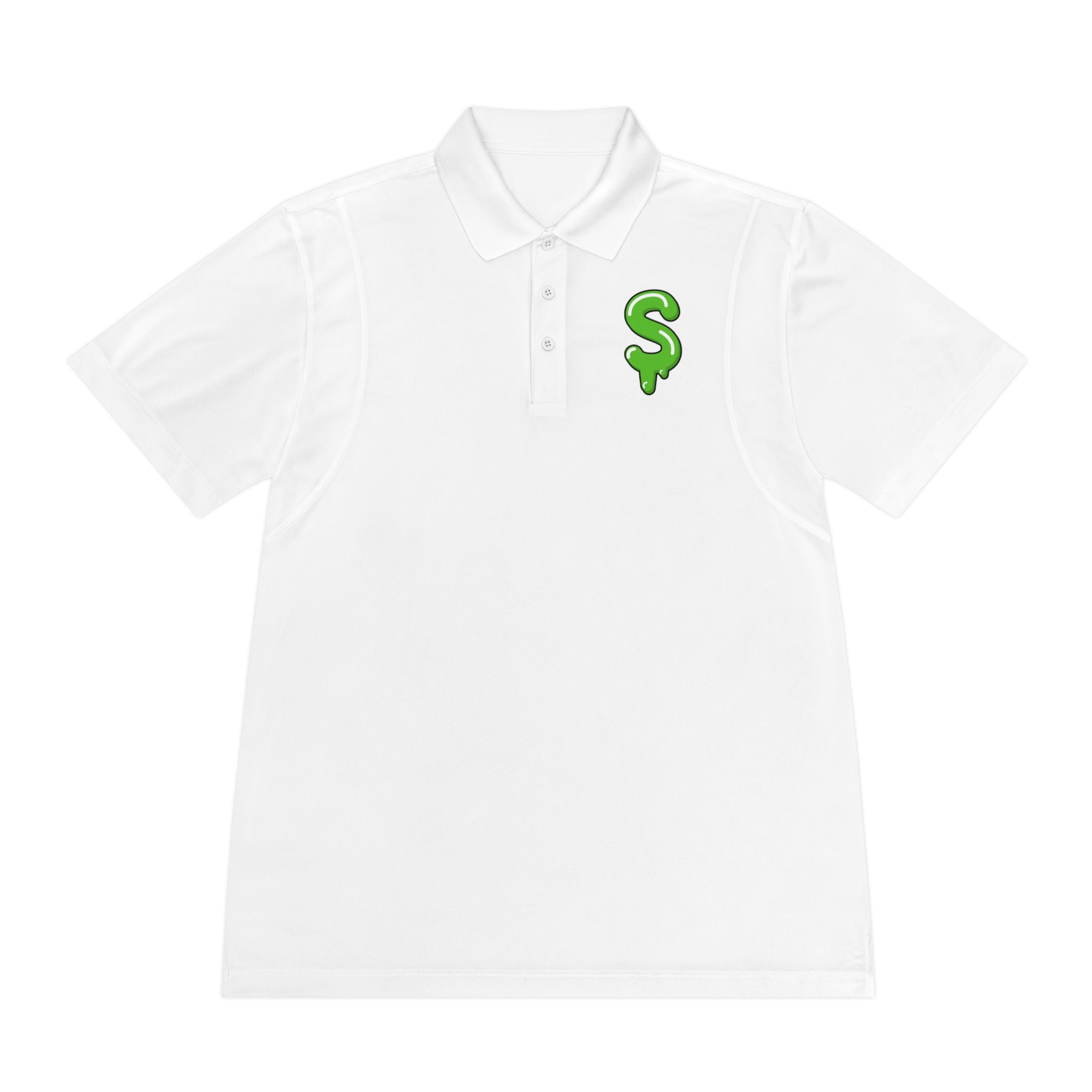 The Slime Shop Sport Polo — Black / Green Slime Sircle