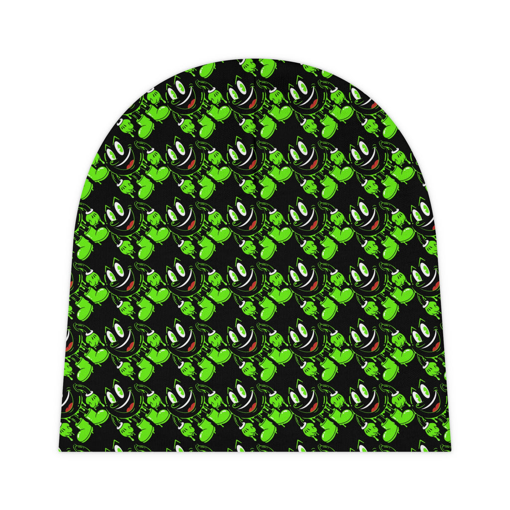 The Slime Shop Baby Beanie — Black / Green Slimeman Gzzz