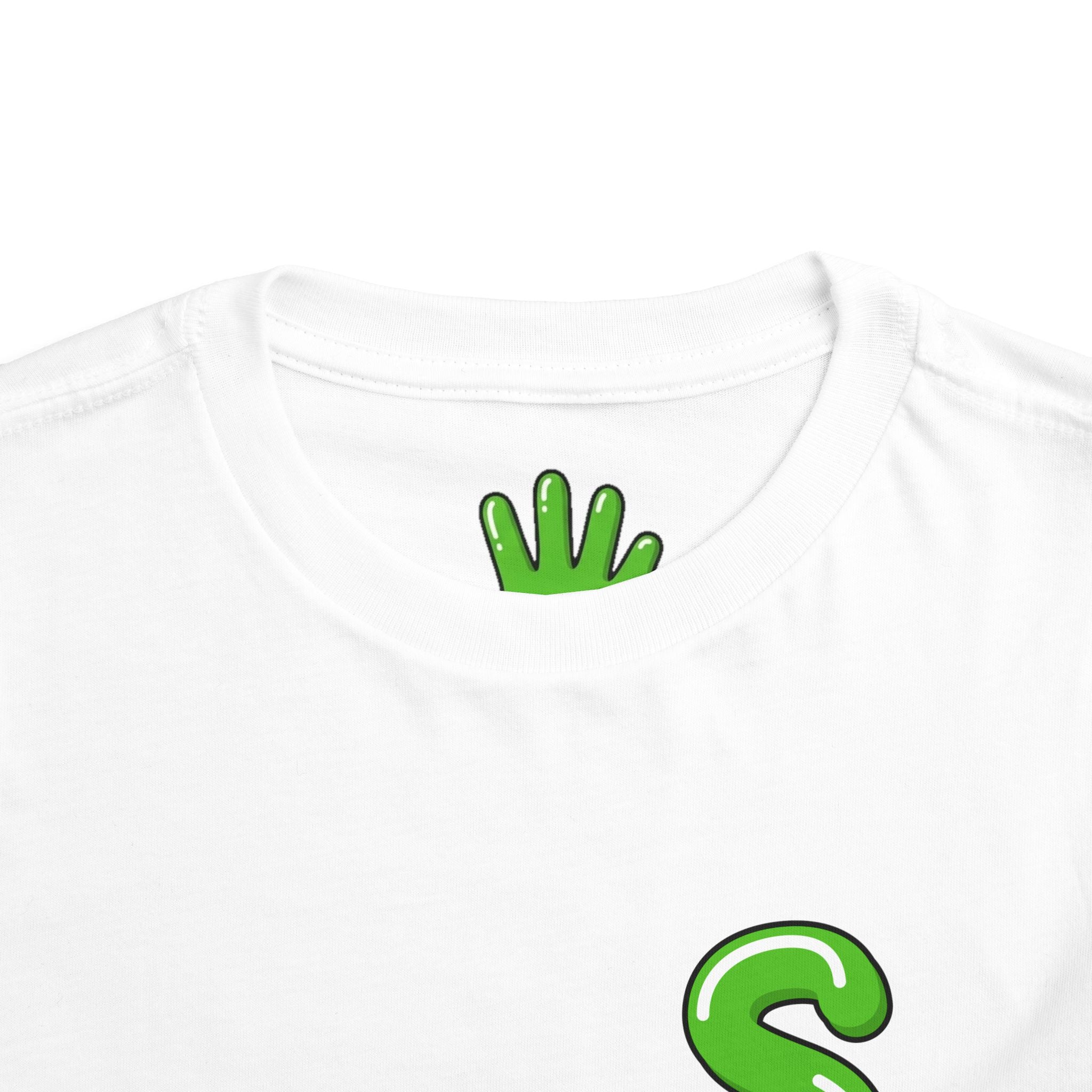 The Slime Shop Toddler Tee — Athletic Heather / Green Slime Sircle