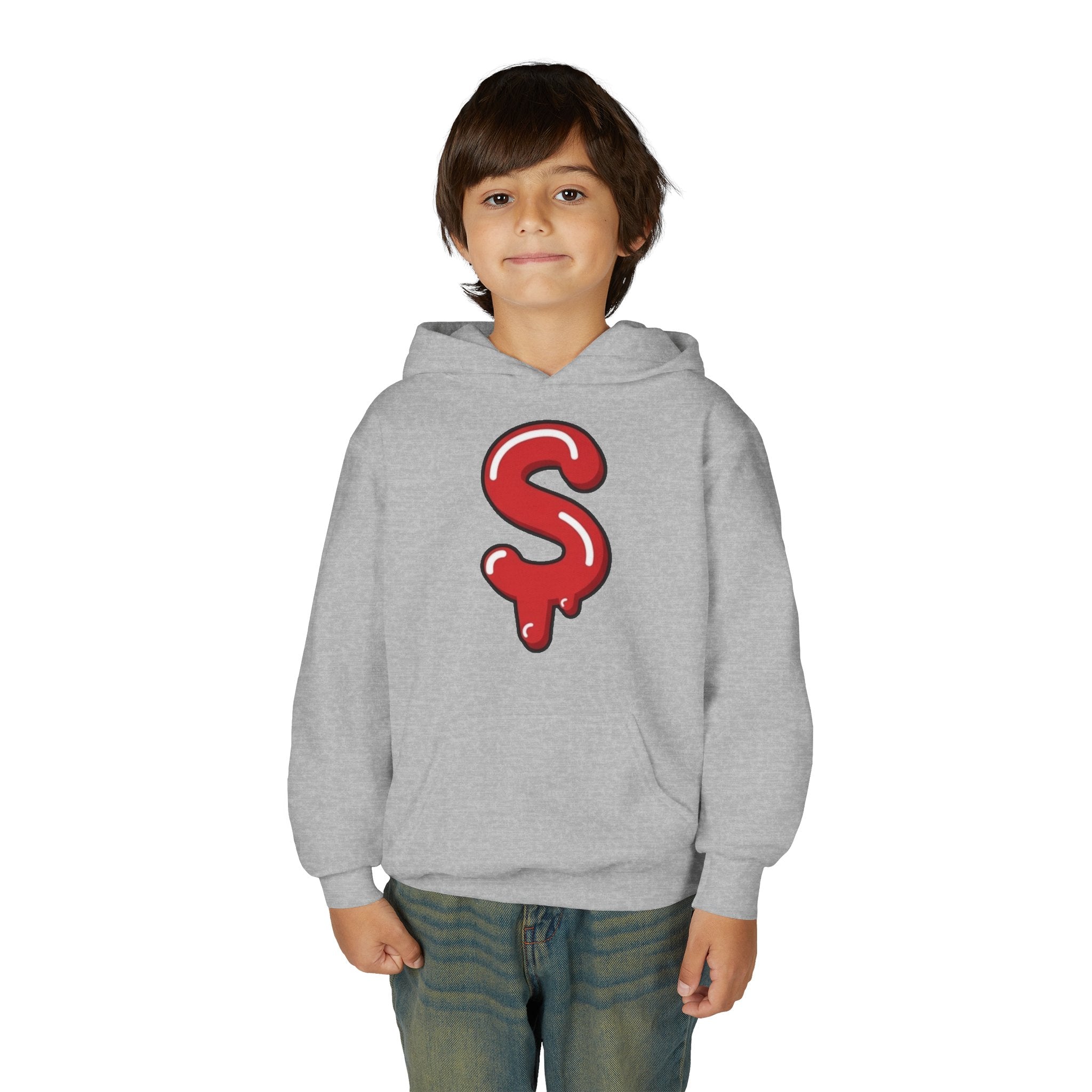 The Slime Shop Youth Hoodie — Green / Red Slime $