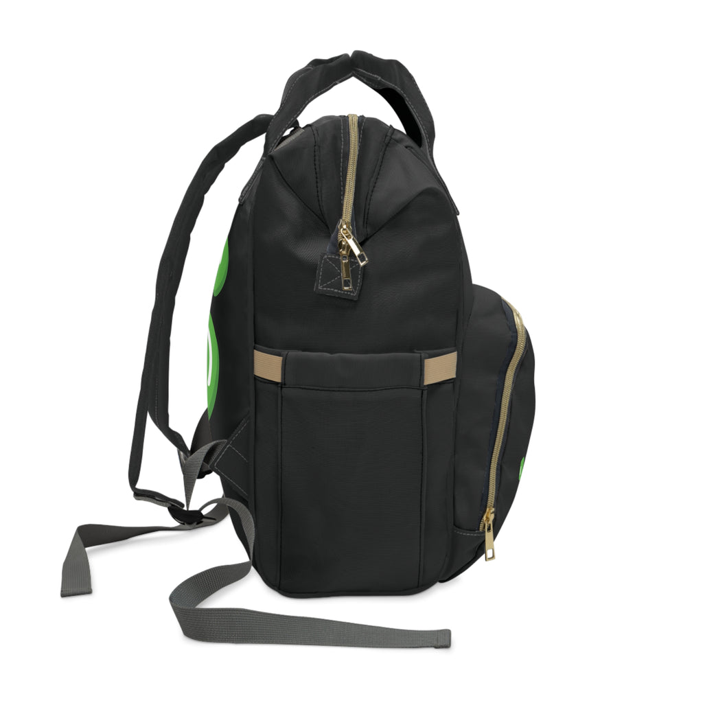 The Slime Shop Diaper Backpack — Black / Green Slime Sircle