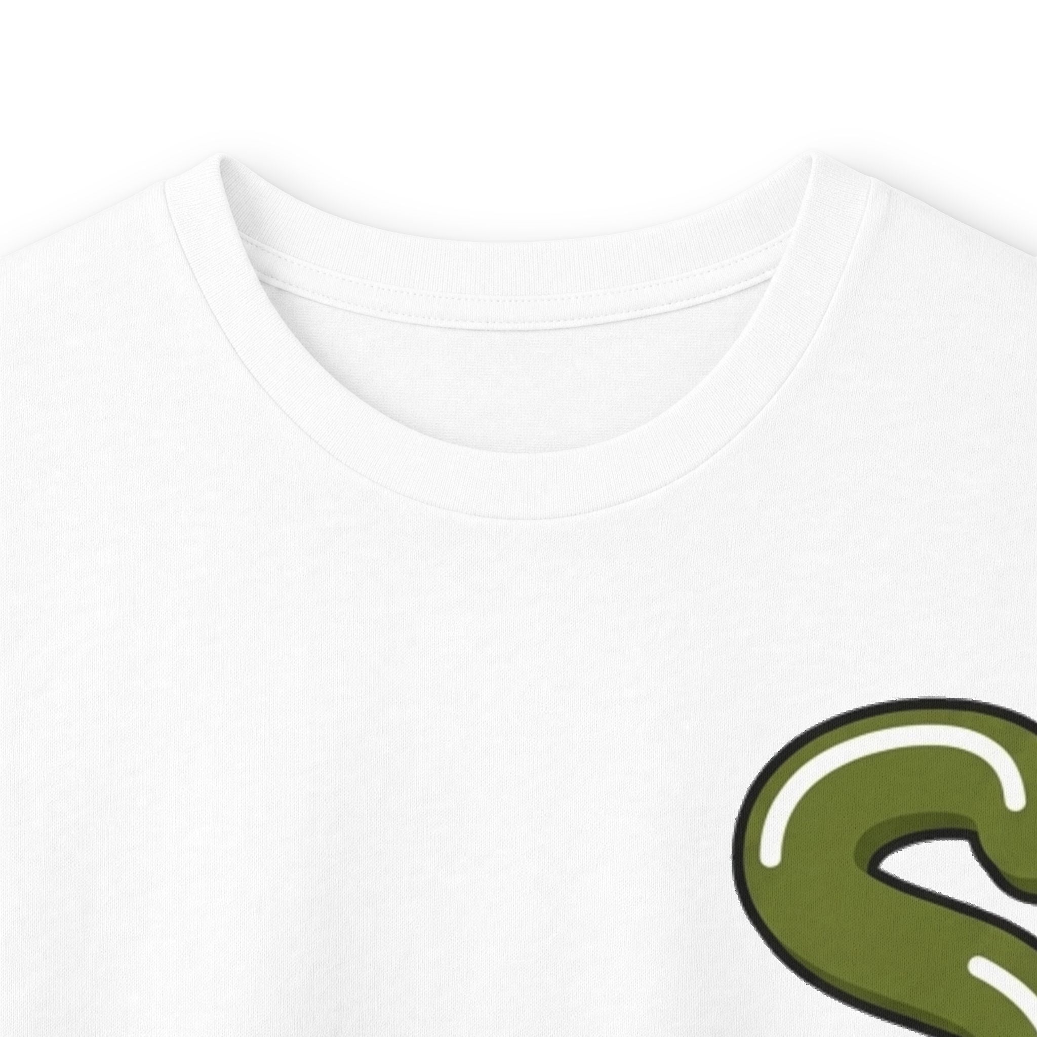 The Slime Shop Ultra Cotton Long-Sleeve Tee — Dark Heather / Olive Slime Sircle