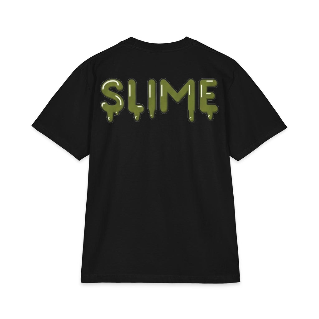 The Slime Shop Max Heavyweight Tee — White / Olive Slime In 5