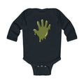 The Slime Shop Infant Long-Sleeve Bodysuit — Navy / Army Green Slime In 5