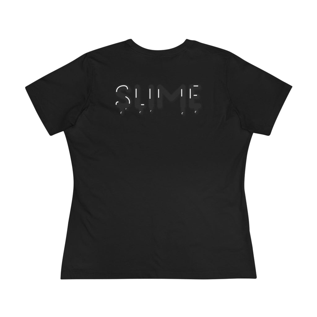 The Slime Shop Women's Tee — White / Black Slime In 5