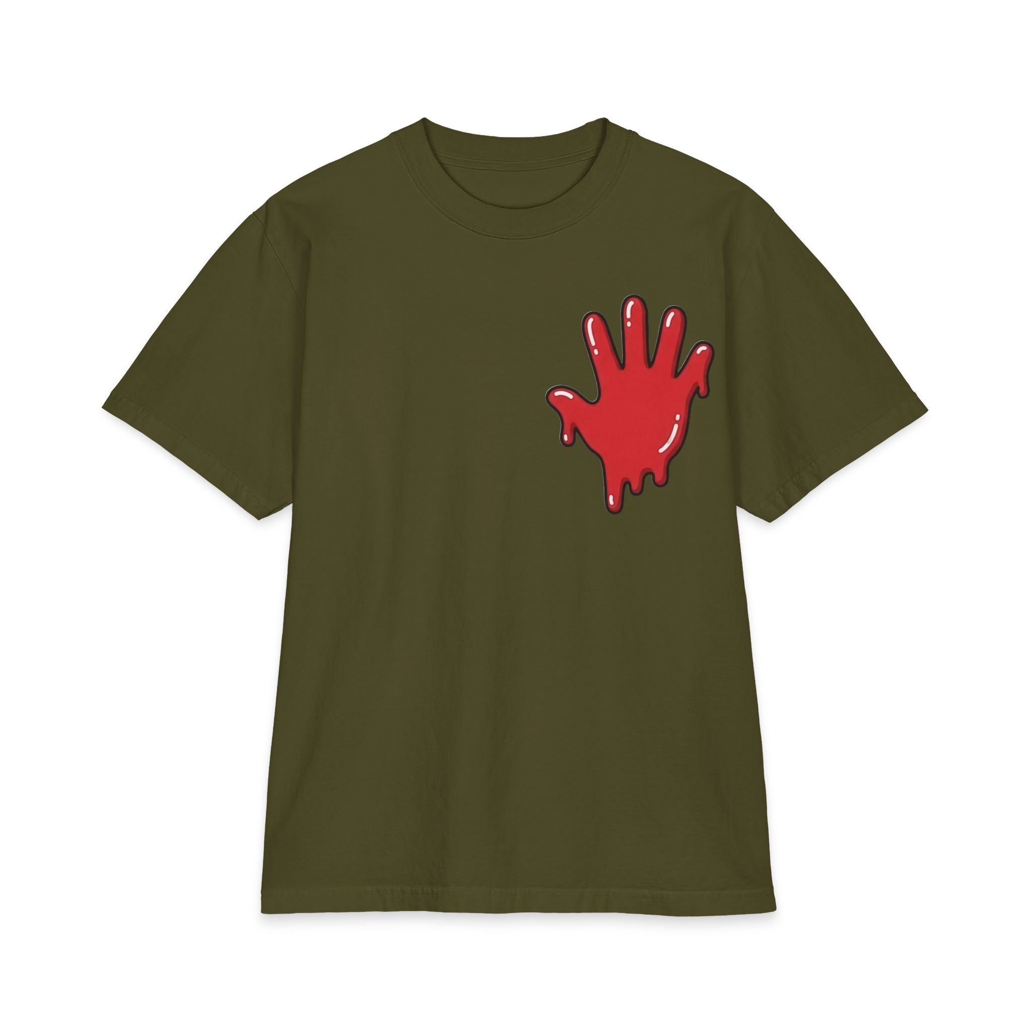 The Slime Shop Max Heavyweight Tee — White / Red Slime In 5