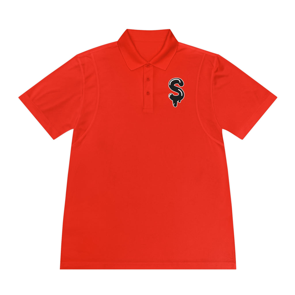 Men's Black Slime Sircle Sport Polo Shirt