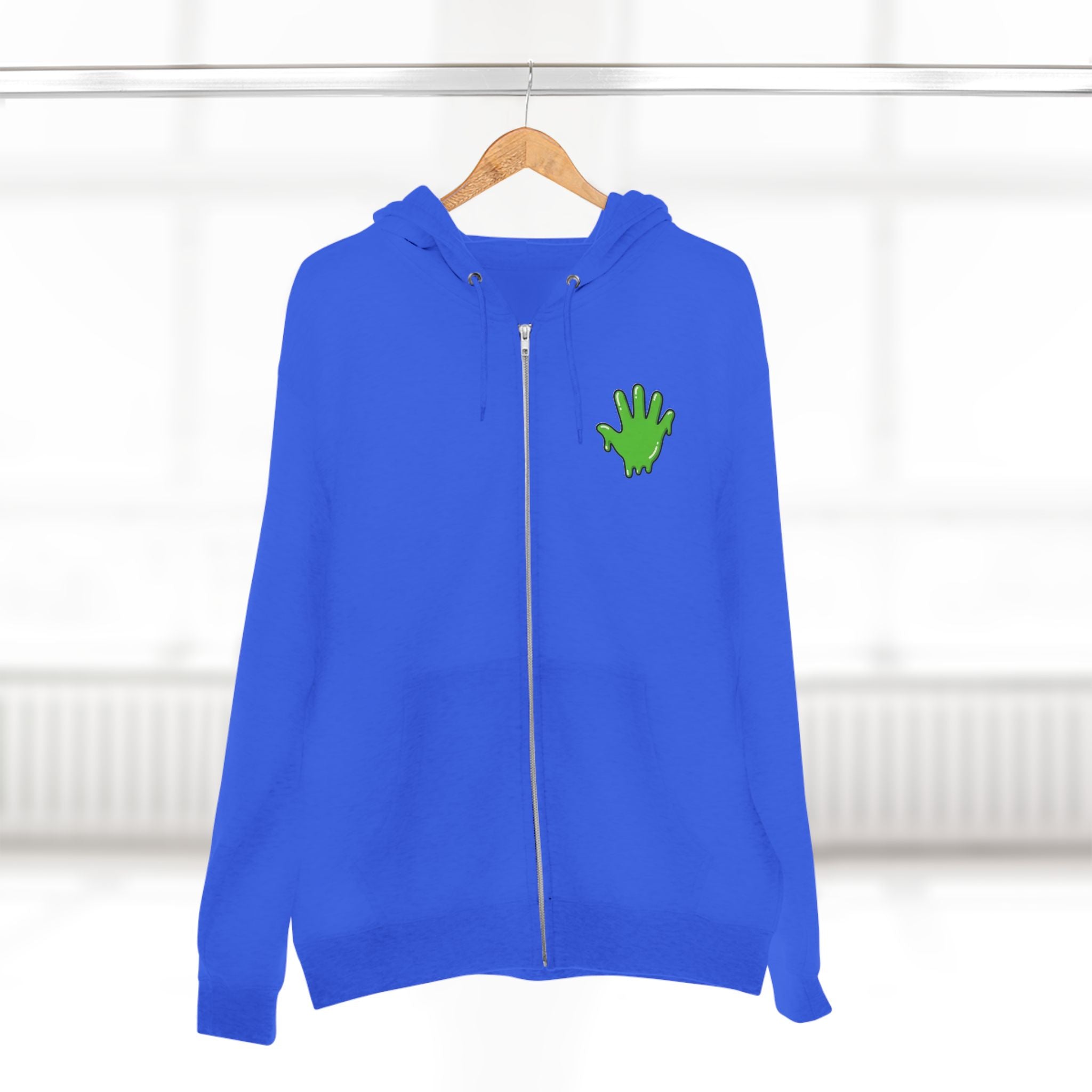 The Slime Shop Zip Hoodie — Heather / Green Slime In 5