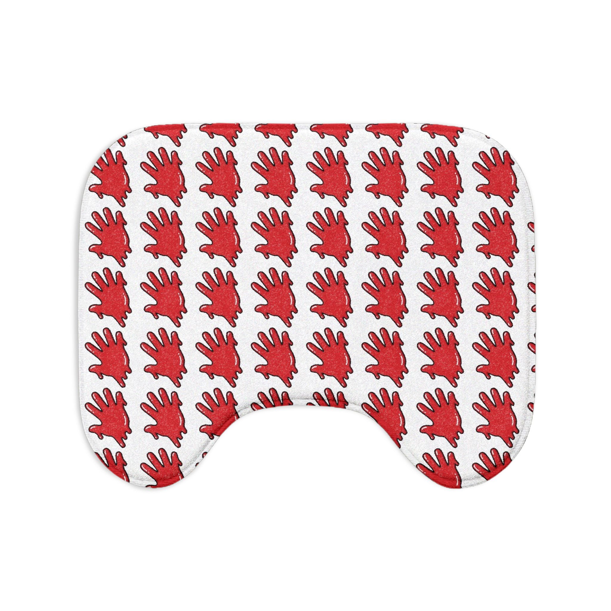 The Slime Shop Bath Mat — Black / Red Slime $ (AOP)