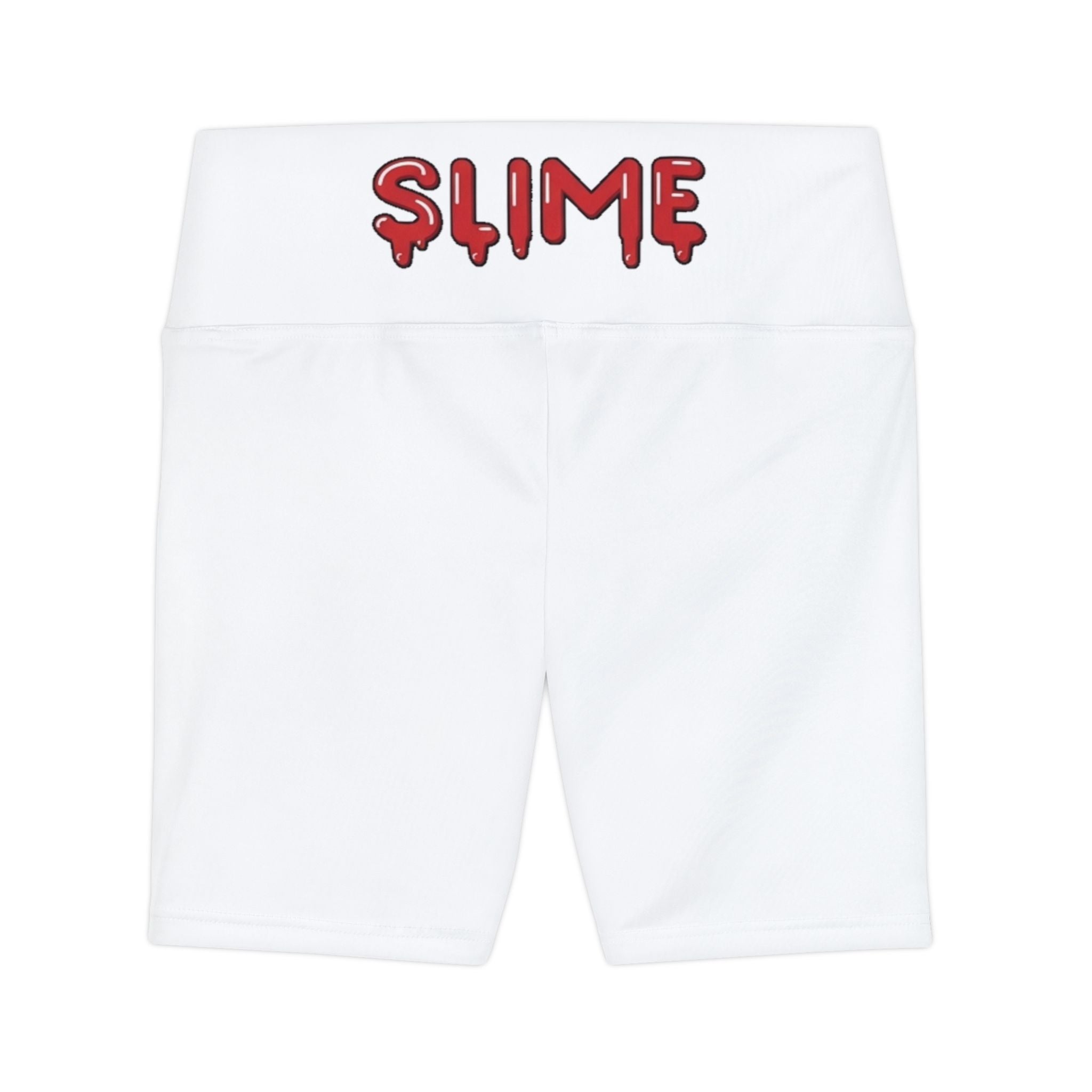 The Slime Shop Women's Workout Shorts — White / Red Slime In 5