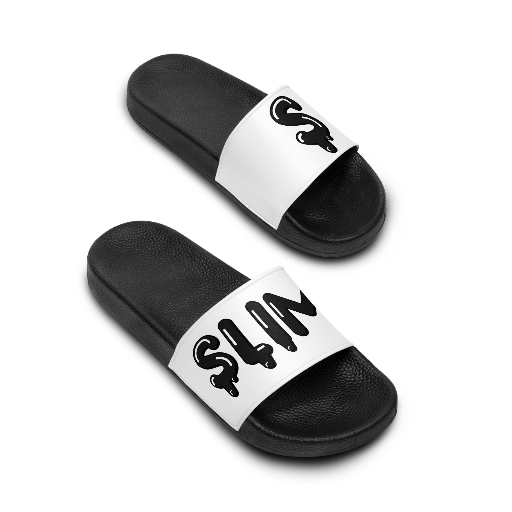 The Slime Shop Slides — White / Black Slime $