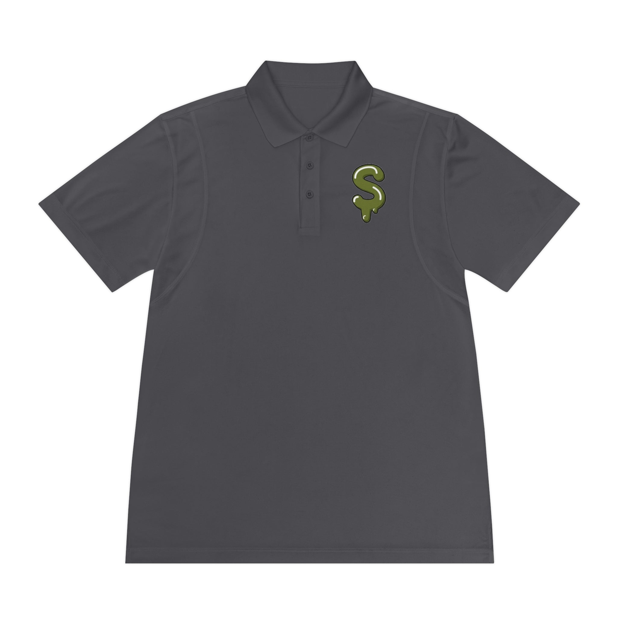 The Slime Shop Sport Polo — Red / Olive Slime Sircle