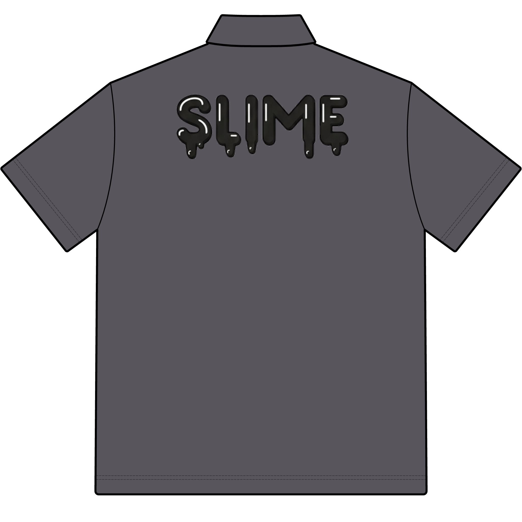 The Slime Shop Pique Polo — White / Black Slime In 5