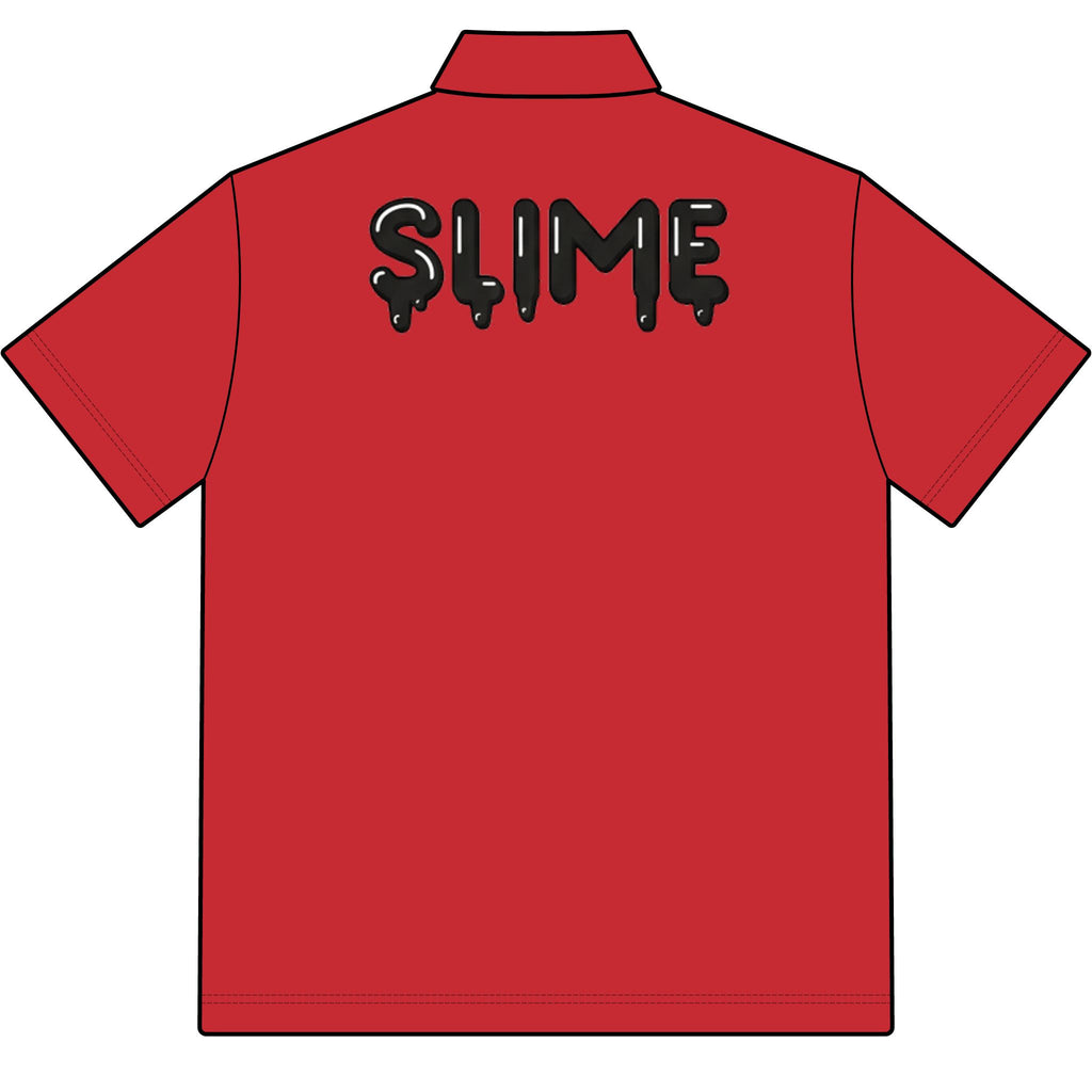 The Slime Shop Pique Polo — White / Black Slime In 5
