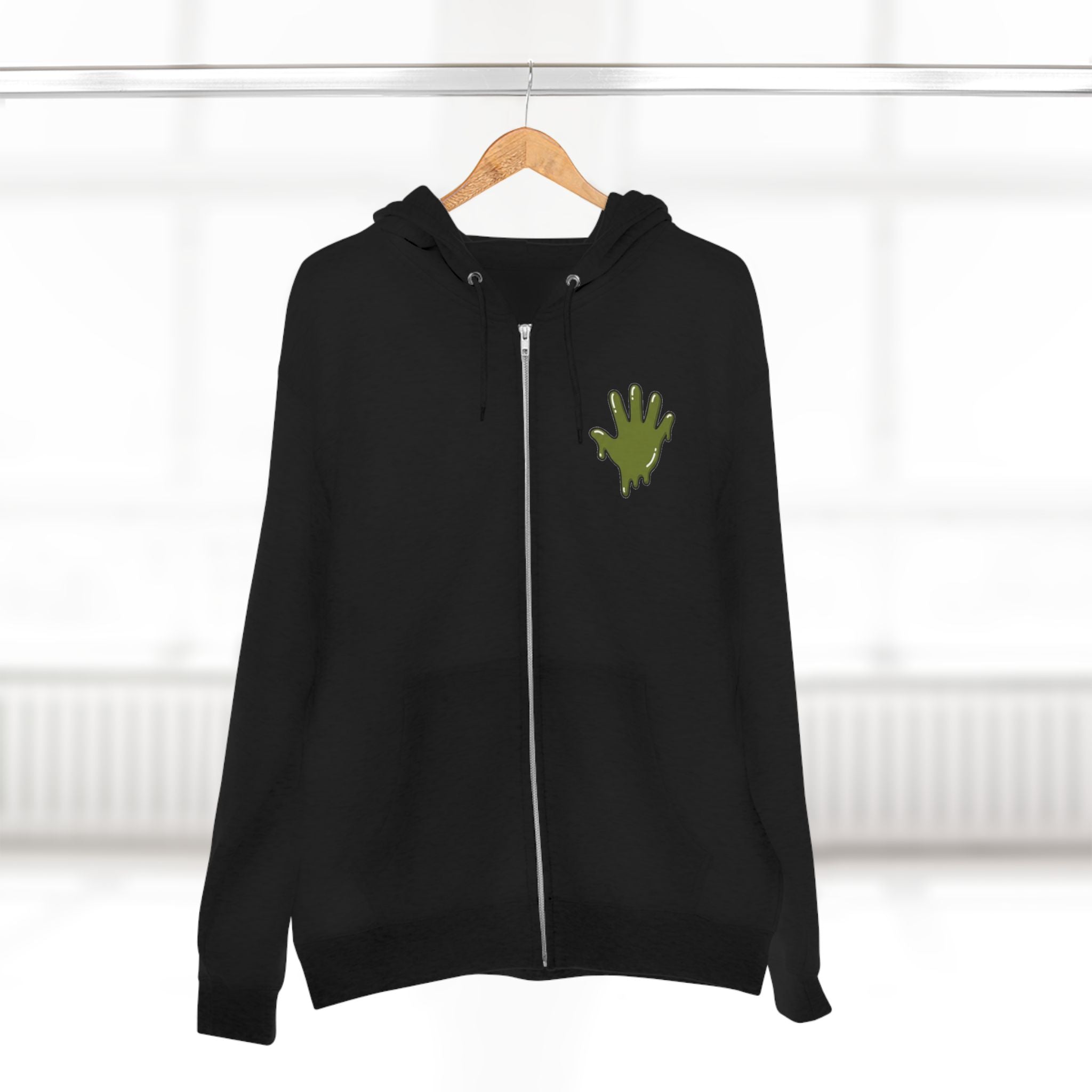 The Slime Shop Zip Hoodie — Heather / Olive Slime In 5
