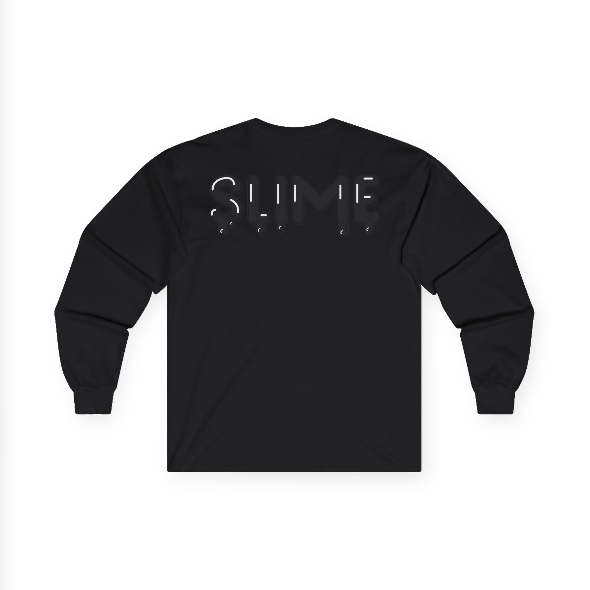 The Slime Shop Ultra Cotton Long-Sleeve — White / Black Slime $