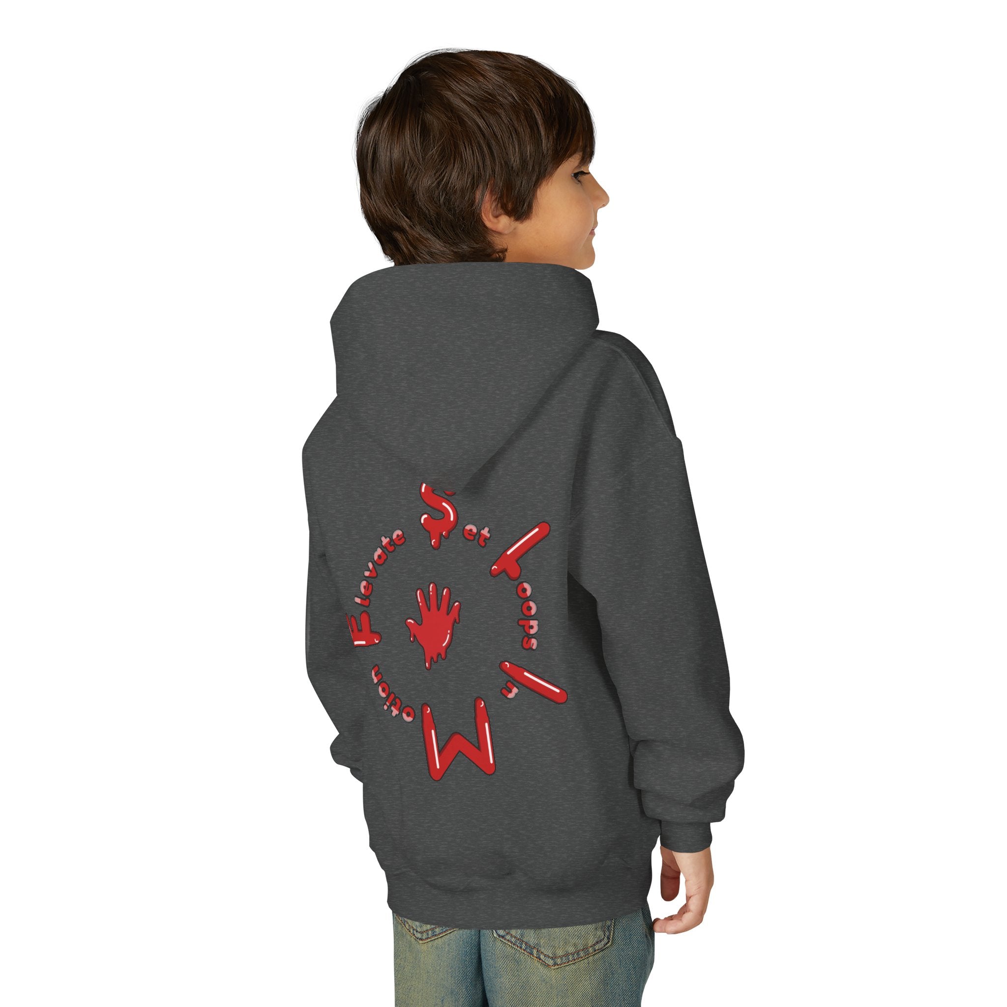 The Slime Shop Youth Hoodie — Green / Red Slime $
