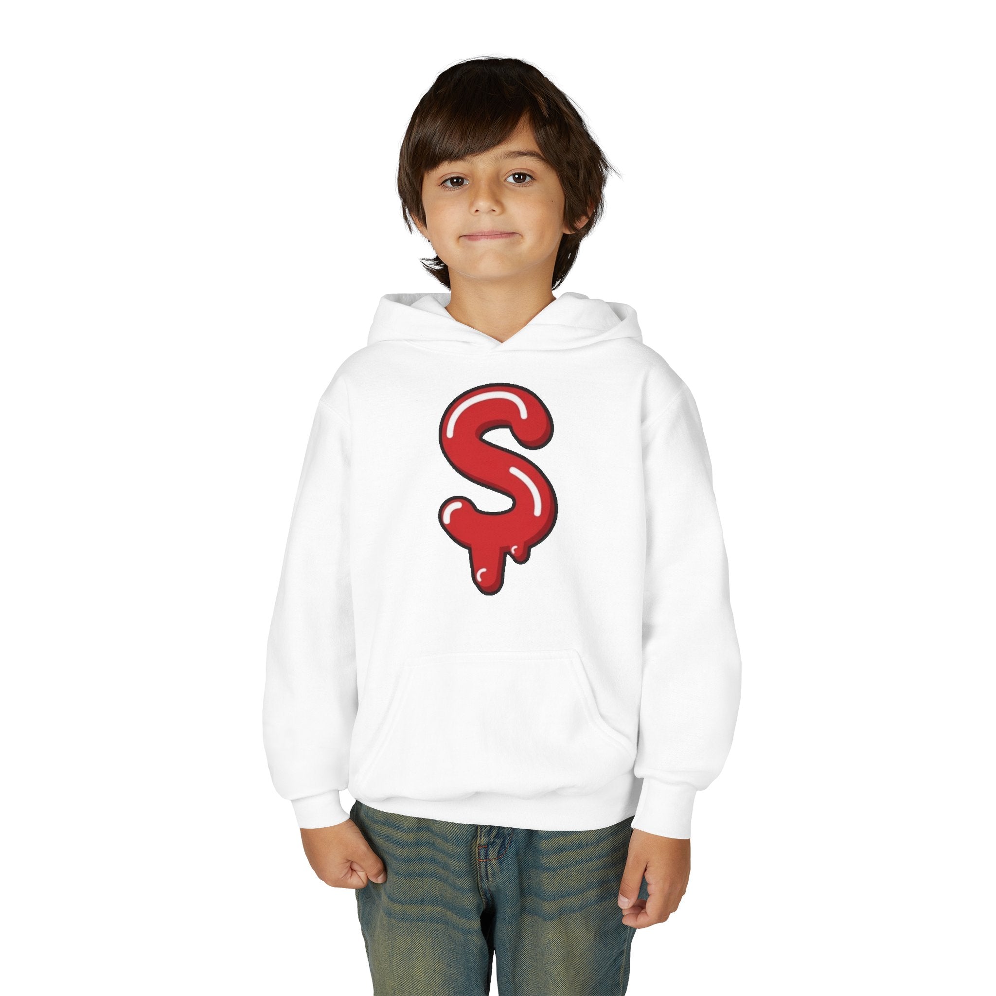 The Slime Shop Youth Hoodie — Green / Red Slime $