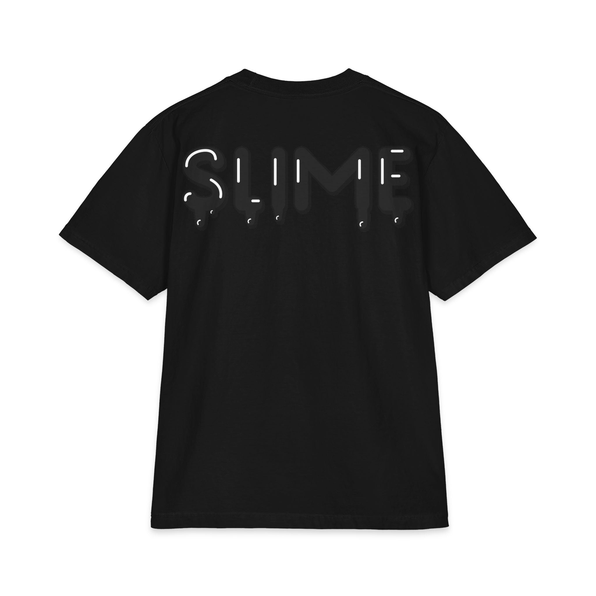 The Slime Shop Max Heavyweight Tee — White / Black SLIME