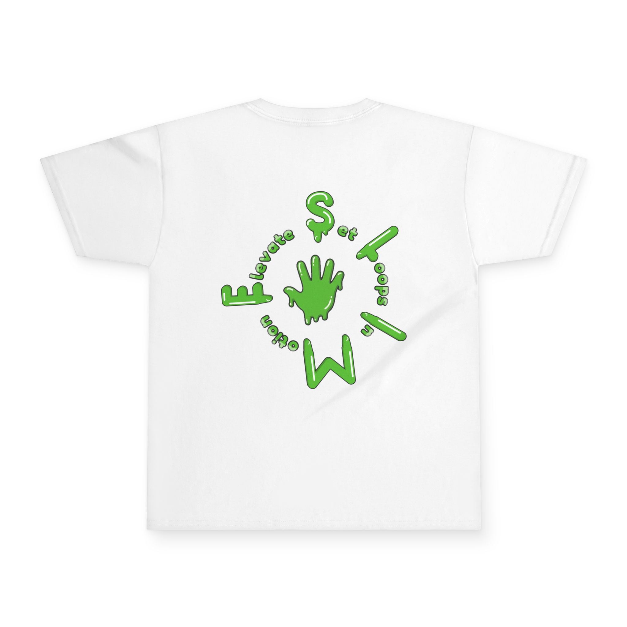 The Slime Shop Youth Tee — Navy / Green Slime Sircle