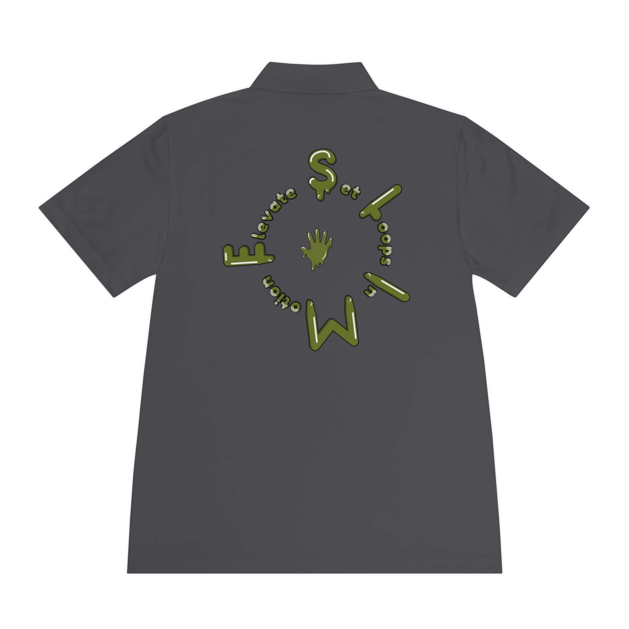 The Slime Shop Sport Polo — Red / Olive Slime Sircle