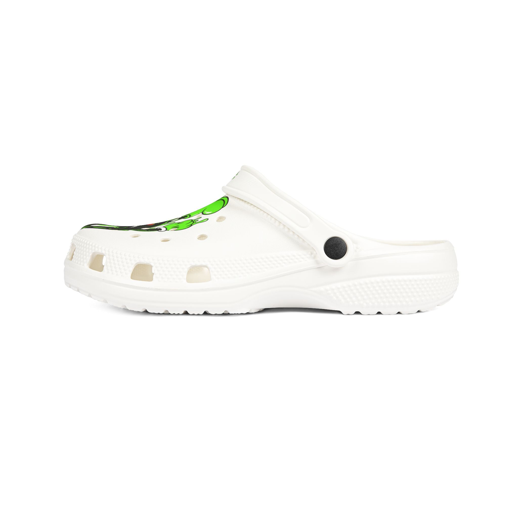 The Slime Shop EVA Foam Clogs — White / Green Slime In 5