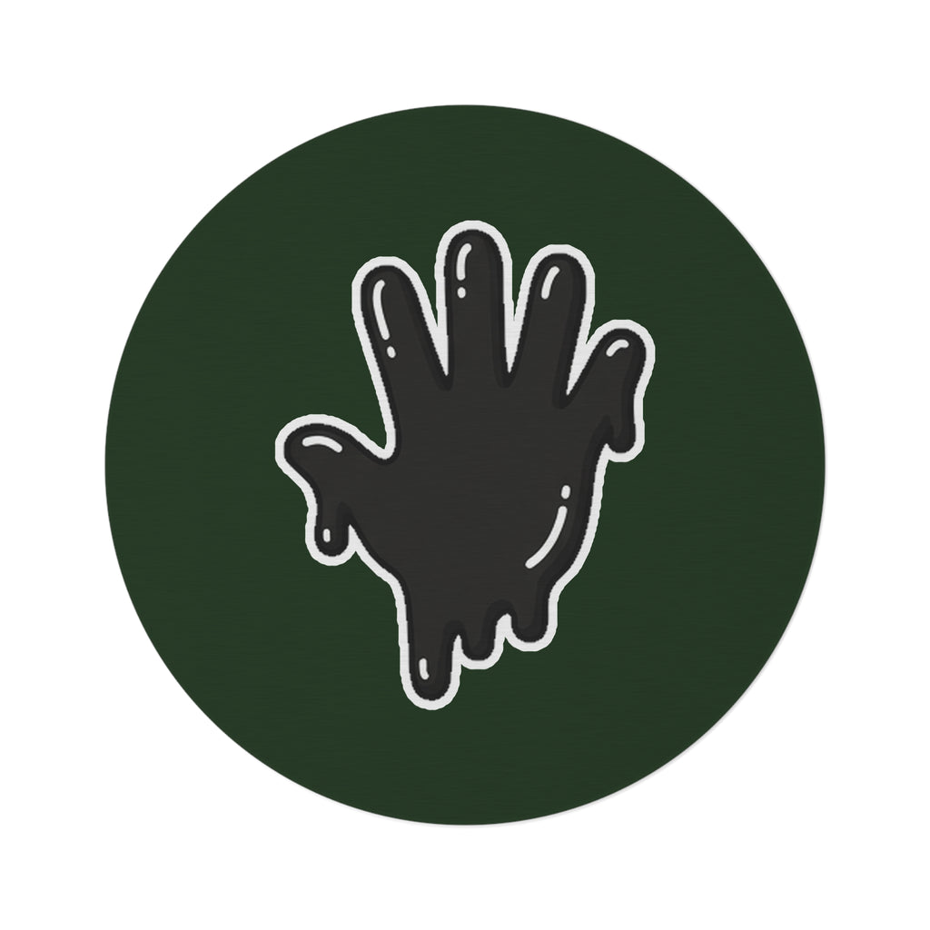 The Slime Shop Green/Black Si5 Round Rug