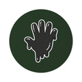 The Slime Shop Green/Black Si5 Round Rug