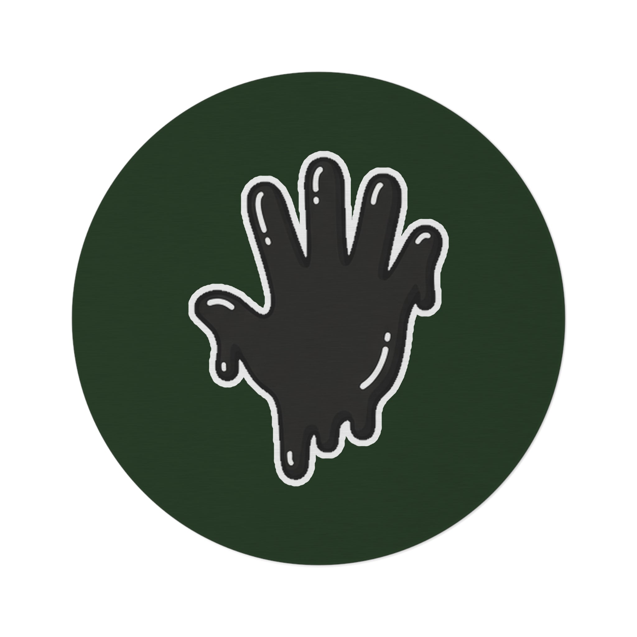 The Slime Shop Green/Black Si5 Round Rug