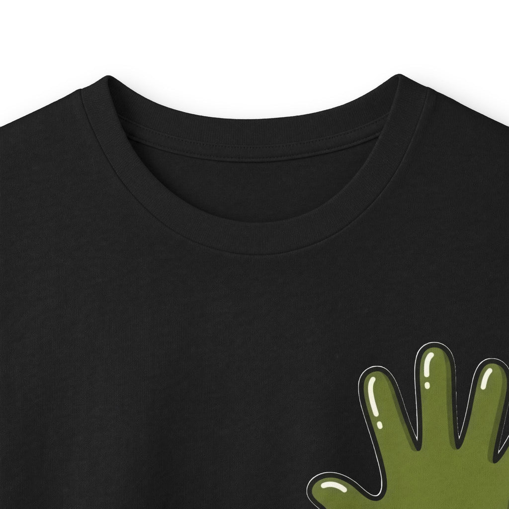 The Slime Shop Ultra Cotton Long-Sleeve — White / Olive Slime In 5