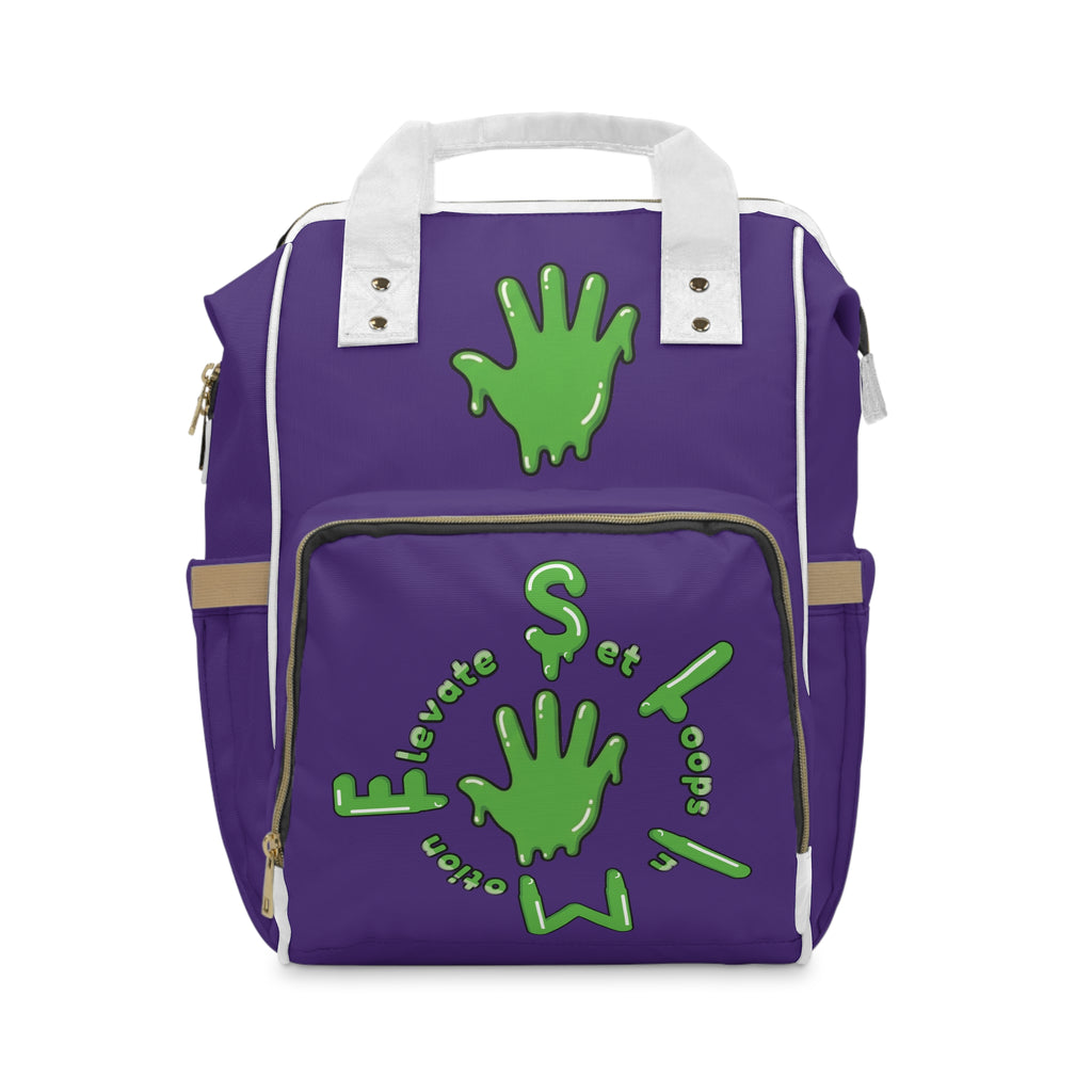 Purple/SG Slime Diaper Bag